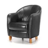 Butaca 100% Cuero - Bull - Negro en Negro - Sillones y sofás, Uruguay | Ecowood, vista 1 de 3