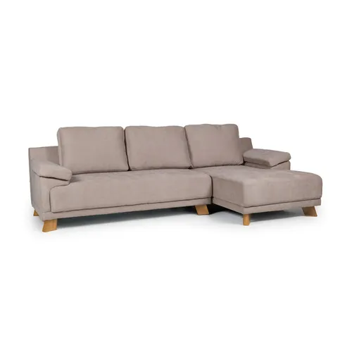 Rinconera Adalia - Tela Microfibra - Chaise derecho - 9249 (Tostado) en Beige - Sillones y sofás, Uruguay | NYR
