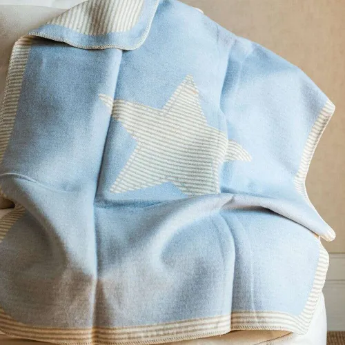 MANTA AUSTRIACA KIDS - ESTRELLA CELESTE en Celeste - Textiles, Uruguay | La Iberica