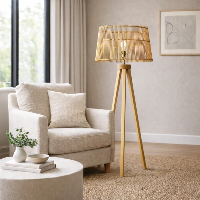 Luminaria de pie RATTAN en COMPRAR AHORA - Muebles, Uruguay | Casa Ernesta, vista 2