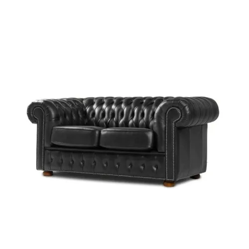 Sillón de cuero 2 Cuerpos Chesterfield - Sillones y sofás, Uruguay | Nario Hogar