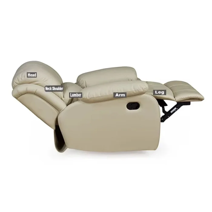 Sillon Reclinable 1 cuerpo en Beige - Sillones y sofás, Uruguay | La Cueva Muebles, vista 5