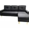 Sofá Negro 3 cuerpos con Chaise JN-2037 - Sillones y sofás, Uruguay | Que Sal Muebleria, vista 5 de 5