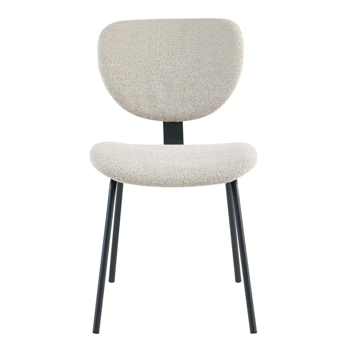 Silla De Comedor Metal-y-tela Natural-beige Hibisco en Beige - Sillas, Uruguay | Divino, vista 3