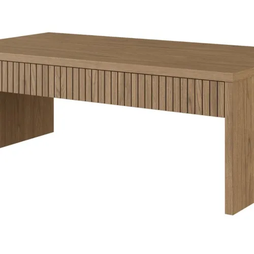 Mesa de Living PLISSE 4 Cajones en Madera natural - Mesas de living, Uruguay | Finkel