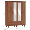 FINESTRA- ROPERO BRONZE 4 PUERTAS 2 CAJONES 1142TN - Roperos y placares, Uruguay | Alfa Ventas, vista 3 de 4