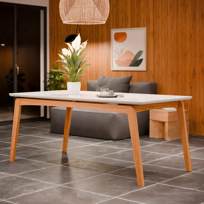 Mesa de comedor Paris 180CM - Linea Ares en Blanco - Mesas de comedor, Uruguay | Balton, vista 2