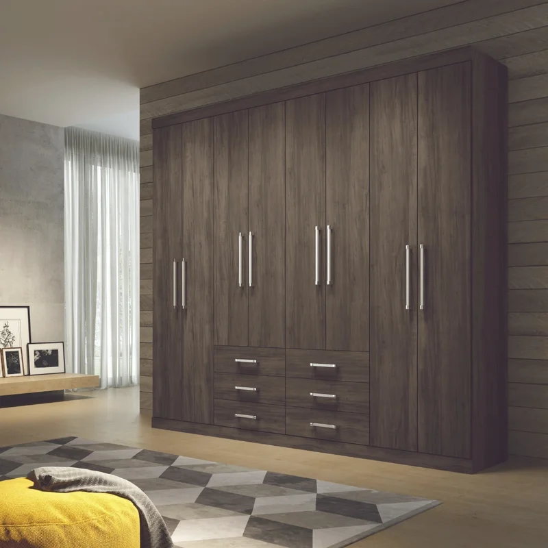 Ropero Placard 8 Puertas 6 Cajones Dormitorio Master 132366 en Gris - Roperos y placares, Uruguay | Soy Hogar, vista 5