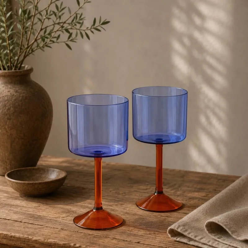 Set De 2 Copas Cocktail Gin Tonic en Azul - Decoración, Uruguay | Aihaus
