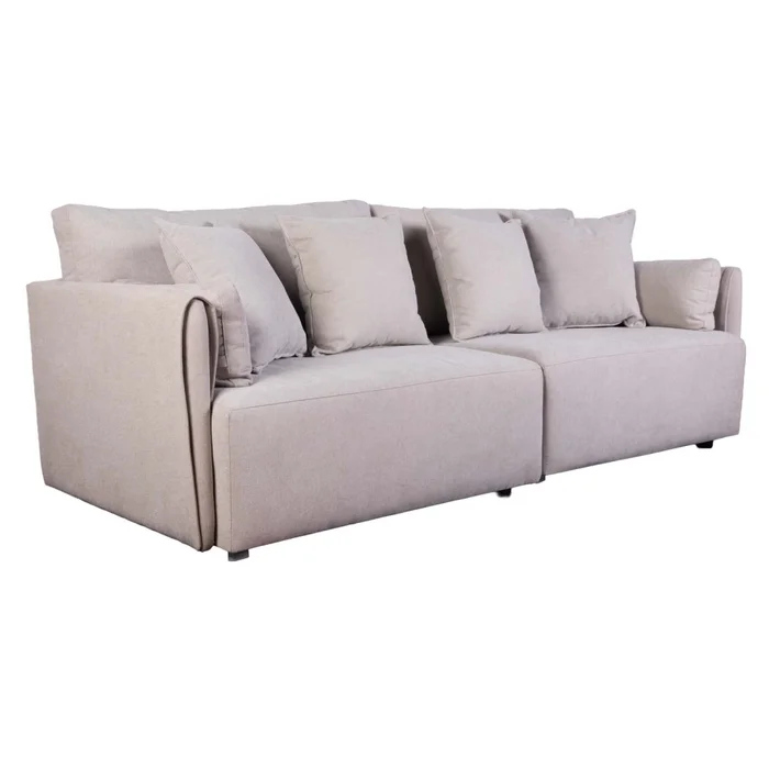 Sofá 3 Cuerpos Tela Natural-beige Amalfi Beige en Beige - Sillones y sofás, Uruguay | Divino, vista 3