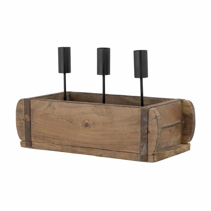 Candelabro Ziggie en Madera natural - Decoración, Uruguay | Martinika Deco, vista 2