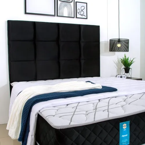 Respaldo SOFIA en Negro - Respaldos de cama, Uruguay | Palermo Casa Deco