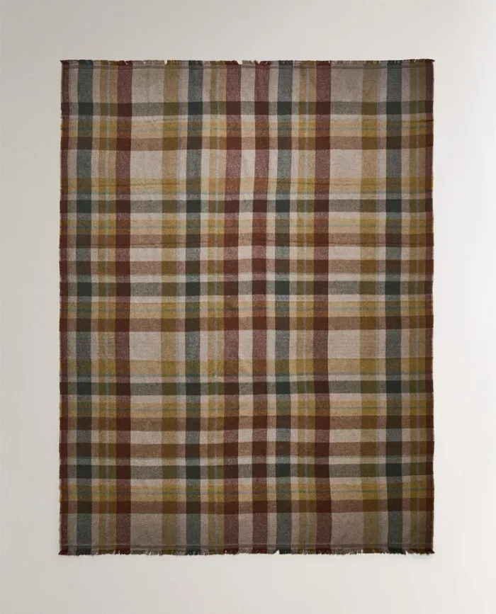 MANTA ALGODÓN CUADROS - Textiles, Uruguay | Zara Home, vista 2