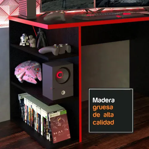 Escritorio Gamer Mesa Pc Laptop Estantes Oficina Oferta - Balton Hogar, Uruguay | Balton