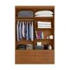 Ropero Max Plus 4 Puertas 4 Cajones - Línea Glam - Natural en Madera natural - Roperos y placares, Uruguay | Ecowood, vista 3 de 4