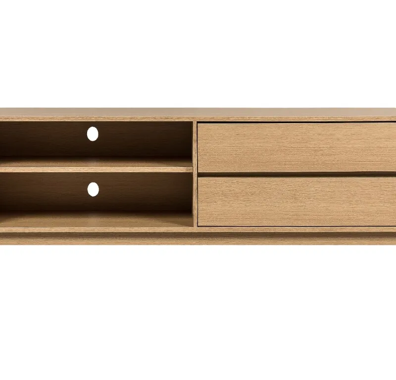 Rack Linea NATURA 1.80 m en Madera natural - Muebles para TV, Uruguay | Finkel