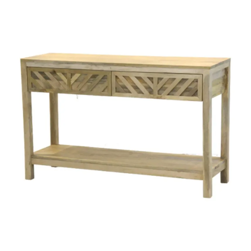 R56 Recibidor 122x38x77 en Madera natural - Aparadores y recibidores, Uruguay | Victoriana