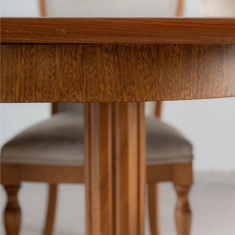 Mesa Ovalada Extensible en Marrón - Mesas de comedor, Uruguay | Fábrica Italiana, vista 4