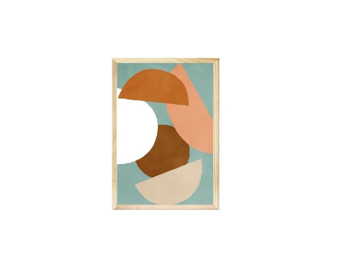 Lámina con Marco de Madera en Madera natural - Decoración de pared, Uruguay | Finkel
