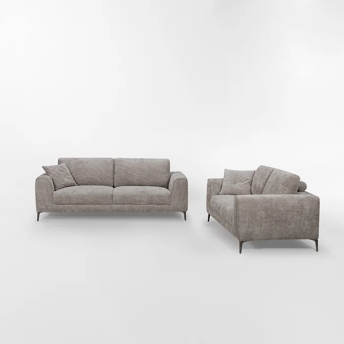 Sofá CARACTERE Gris 3 CUERPOS en Gris - Sillones y sofás, Uruguay | Viasono, vista 2