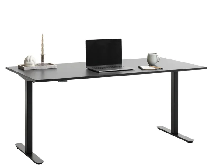 Escritorio altura reg SVANEKE 70x140 negro en Negro - Escritorios y sillas de escritorio, Uruguay | JYSK, vista 3