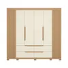 Ropero 6 puertas 4 cajones - Doble Casal - Beige - Línea FIT en Beige - Roperos y placares, Uruguay | Ecowood, vista 4 de 5