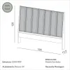 Respaldo de Cama Lola (Queen) en Sofa Siena-Lanus Beige, Sofa Siena-Lanus Ceniza - Respaldos de cama, Uruguay | Casa Brava, vista 3 de 6