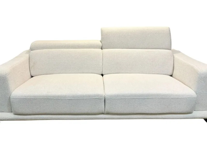 Sofá en Tela Rústica GUNNI 3 cps - Beige en Beige - Sillones y sofás, Uruguay | Finkel