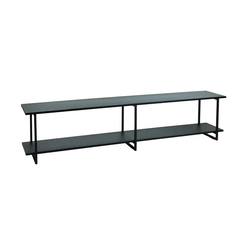 RACK ABRUZZO NEGRO 220X40X50H CM - Muebles para TV, Uruguay | Vinibel