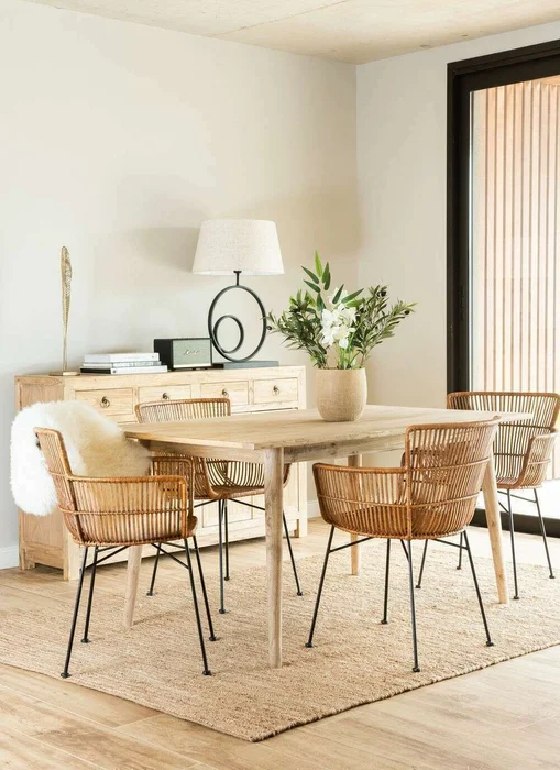 MESA COMEDOR NORDICA - OLMO NATURAL - 1.50 X 0.90 MTS en Madera natural - Mesas de comedor, Uruguay | La Iberica, vista 22