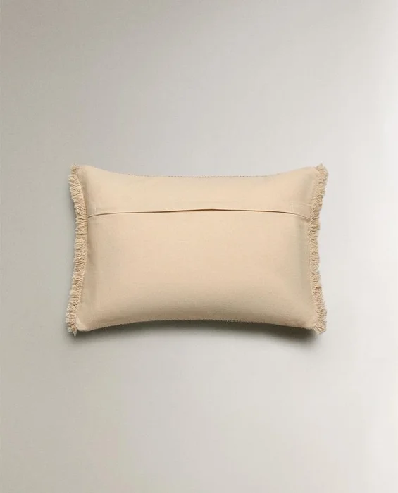 FUNDA COJÍN FLECOS en Beige - Textiles, Uruguay | Zara Home, vista 5