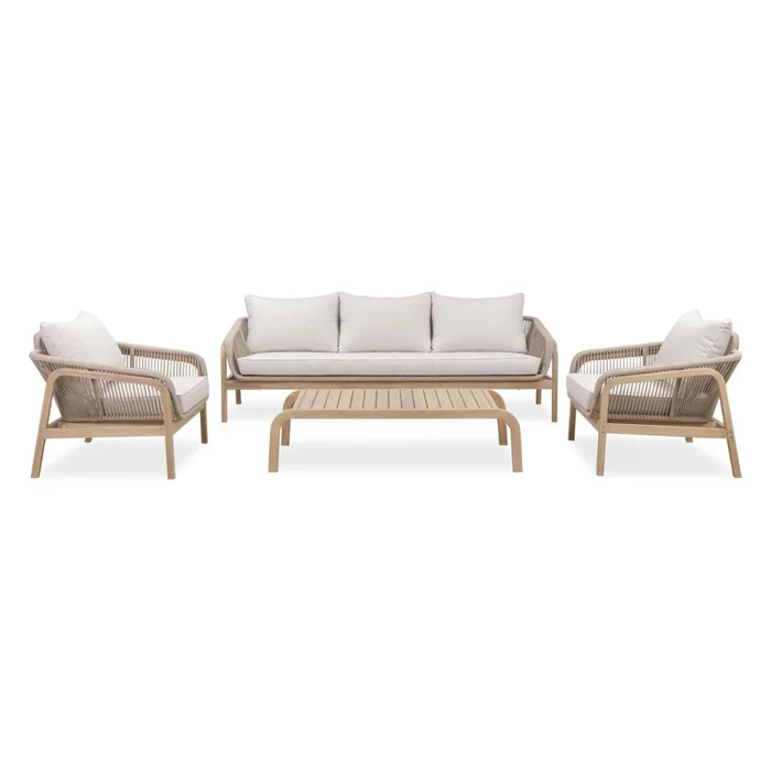Set De Living Madera-acacia Natural-beige Cameo en Madera natural - Muebles para el exterior, Uruguay | Divino, vista 2