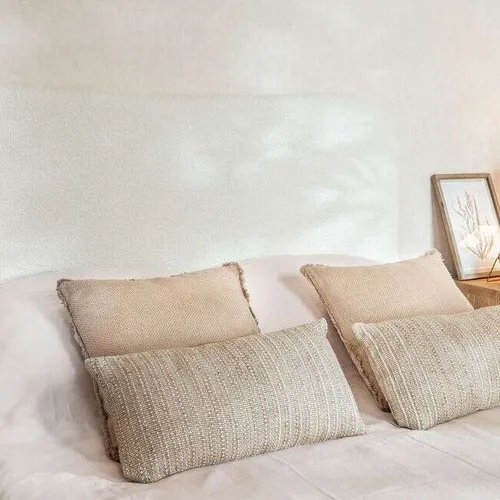 RESPALDO ORGANIC - CURVO - CORDERITO SINTETICO en Off-white - Respaldos de cama, Uruguay | La Iberica