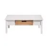 Mesa De Centro Ibiza 1 Cajon Combinada 100% Madera en BLANCO CARVALHO - Butacas, banquetas y puffs, Uruguay | Soy Hogar, vista 2 de 10