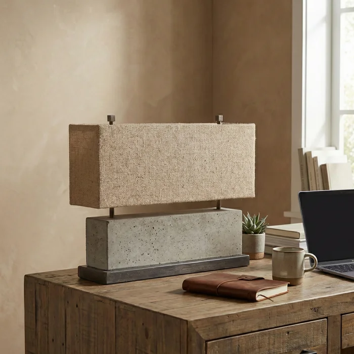 Lámpara de Mesa Horizon Concrete en Gris - Lámparas de mesa, Uruguay | La Perla, vista 2