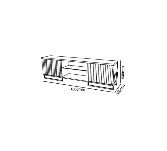 Rack Metalic Línea París en Multicolor - Muebles para TV, Uruguay | Ecowood, vista 7
