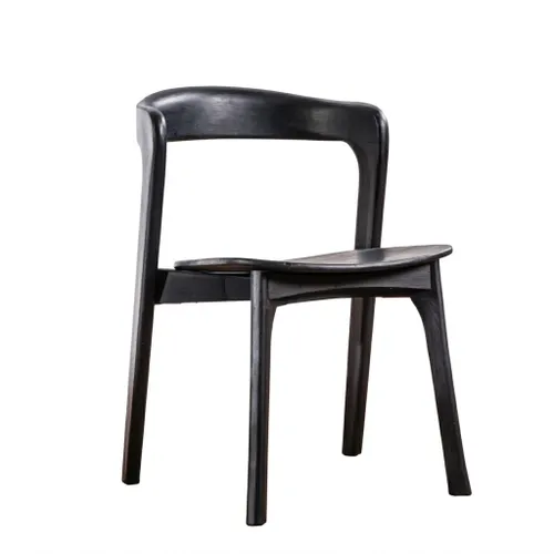 Silla De Comedor Berta Negra - Sillas, Uruguay | Berna home