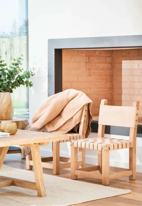 SILLITA TURRON - CUERO TRENZADO - Butacas, banquetas y puffs, Uruguay | La Iberica, vista 3