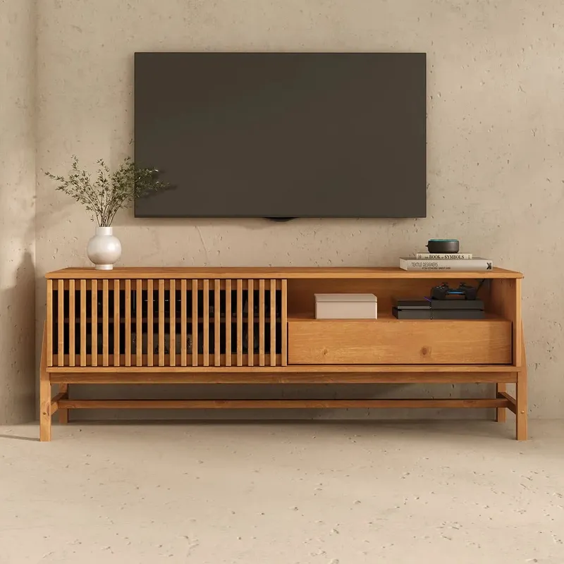 Rack TV 150cm Ader - Madera Maciza - Muebles para TV, Uruguay | Balton