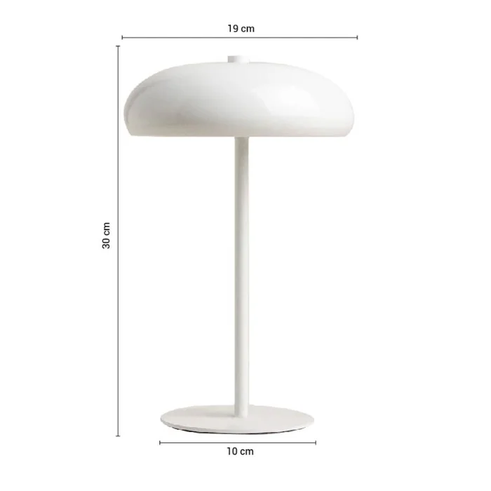 Luminaria de Mesa Scott Blanca en Blanco - Lámparas de mesa, Uruguay | Serlux, vista 5