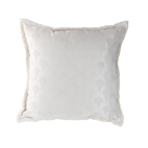 Almohadon Dalia Blanco - Textiles, Uruguay | Tutto Deco