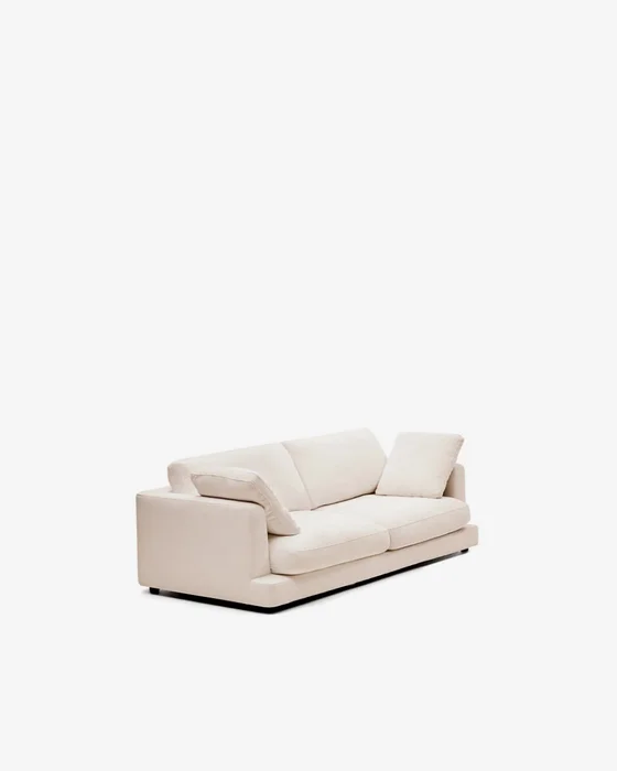 Sofá Gala 3 plazas beige 210 cm en Blanco - Sillones y sofás, Uruguay | Kavehome