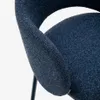 Taburete Maina - de chenilla azul y patas de acero con acabado azul FSC Mix Credit 65 cm en Azul - Butacas, banquetas y puffs, Uruguay | Kavehome, vista 4 de 10
