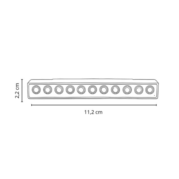 Spot Lineal Magnético G2 6W 2700K Blanco en Negro - Lámparas colgantes, Uruguay | Serlux, vista 5
