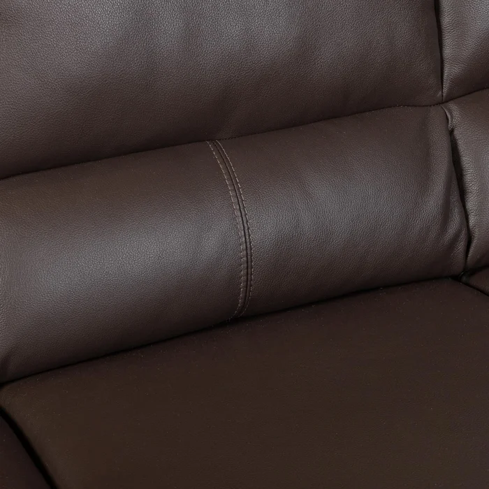 Sillón 3 Cuerpos Cuero Marron Florencia Choc. en Marrón - Sillones y sofás, Uruguay | Divino, vista 6