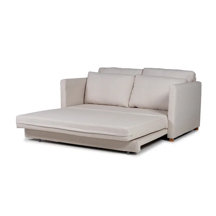 Sofá Cama Niki - Tela Rústica - 9831 (Parma Beige) en Beige - Sillones y sofás, Uruguay | Nyr, vista 4