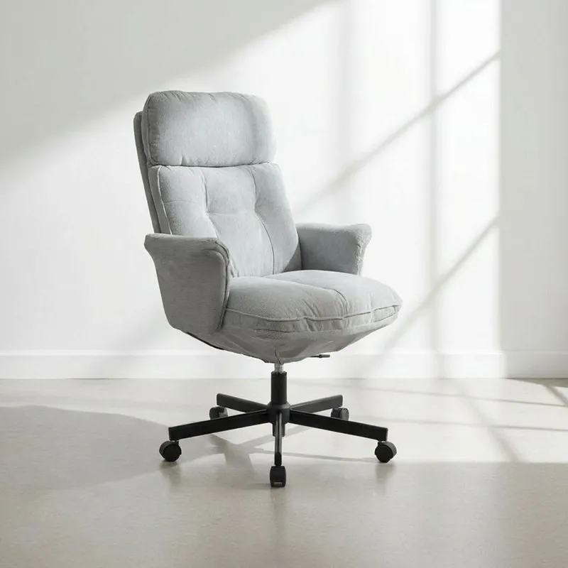 Silla De Oficina Gerencial Tela-y-metal Gris Cicerón en Gris - Escritorios y sillas de escritorio, Uruguay | Divino
