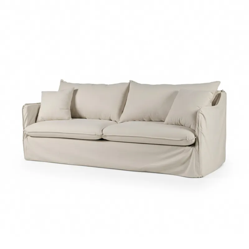 Sofá Snow con Funda - Tela Rústica - 3 cuerpos - TD5260-1635 (Beige) en Beige - Sillones y sofás, Uruguay | NYR