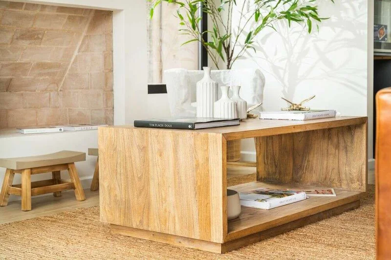 MESA CUBO - 1.20 X 0.65 en Madera natural - Mesas de living, Uruguay | La Iberica, vista 3