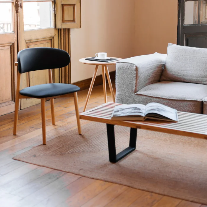 Mesa baja Nelson Bench - Black en Madera natural - Mesas de living, Uruguay | Samic, vista 3